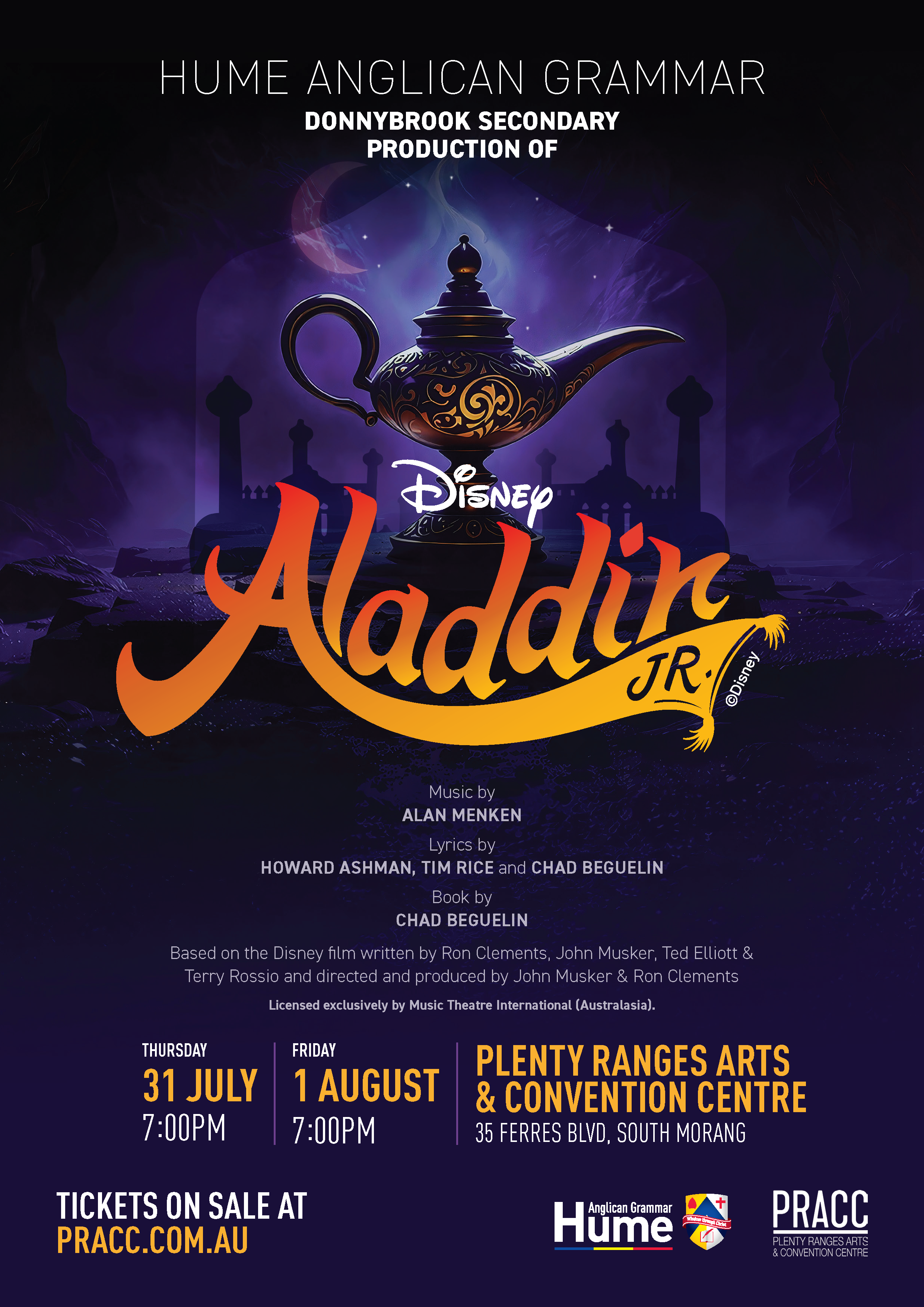 2025 Donnybrook Secondary Production - Aladdin Jr
